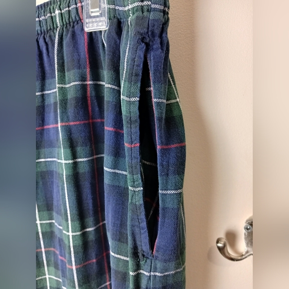 Polo Ralph Lauren Plaid Unisex Lounge pants Elastic waist 100% Cotton Mens Large - Picture 4 of 9
